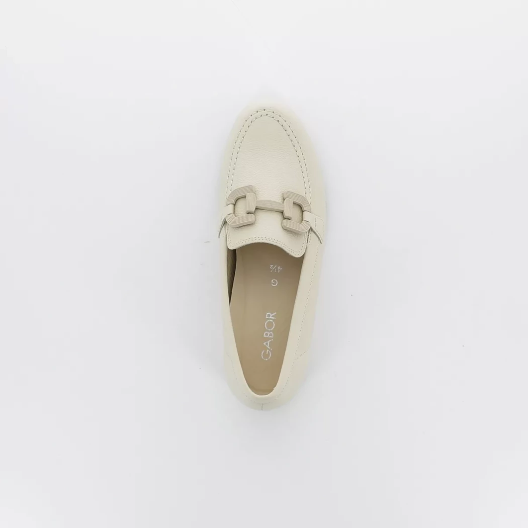Image (6) de la chaussures Gabor - Mocassins Beige en Cuir
