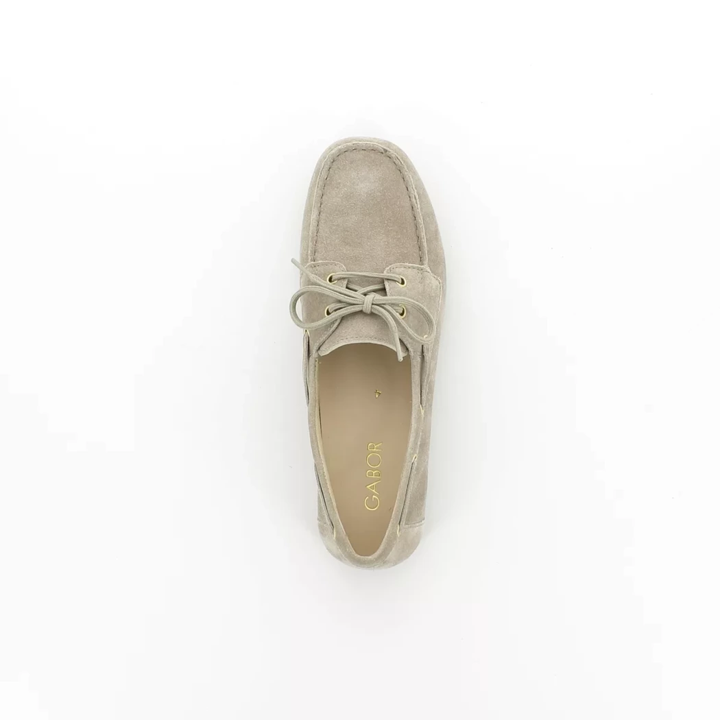 Image (6) de la chaussures Gabor - Chaussures bateau Taupe en Cuir nubuck