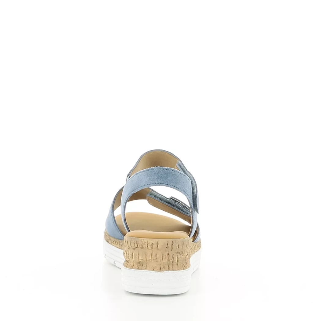 Image (3) de la chaussures Gabor - Sandales et Nu-Pieds Bleu en Cuir nubuck