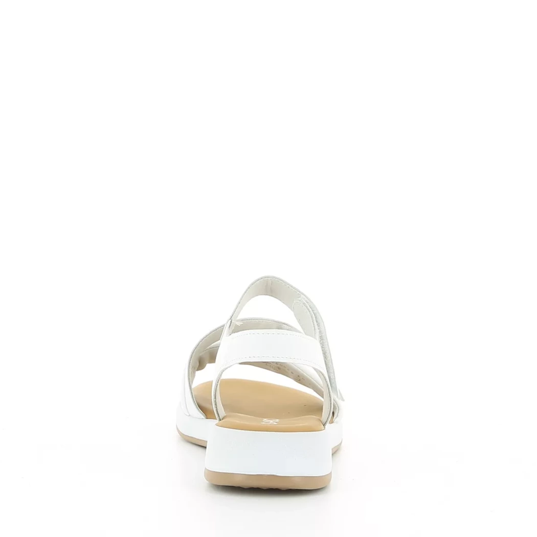 Image (3) de la chaussures Gabor - Sandales et Nu-Pieds Blanc en Cuir