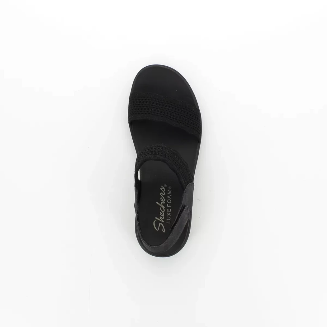 Image (6) de la chaussures Skechers - Sandales et Nu-Pieds Noir en Textile