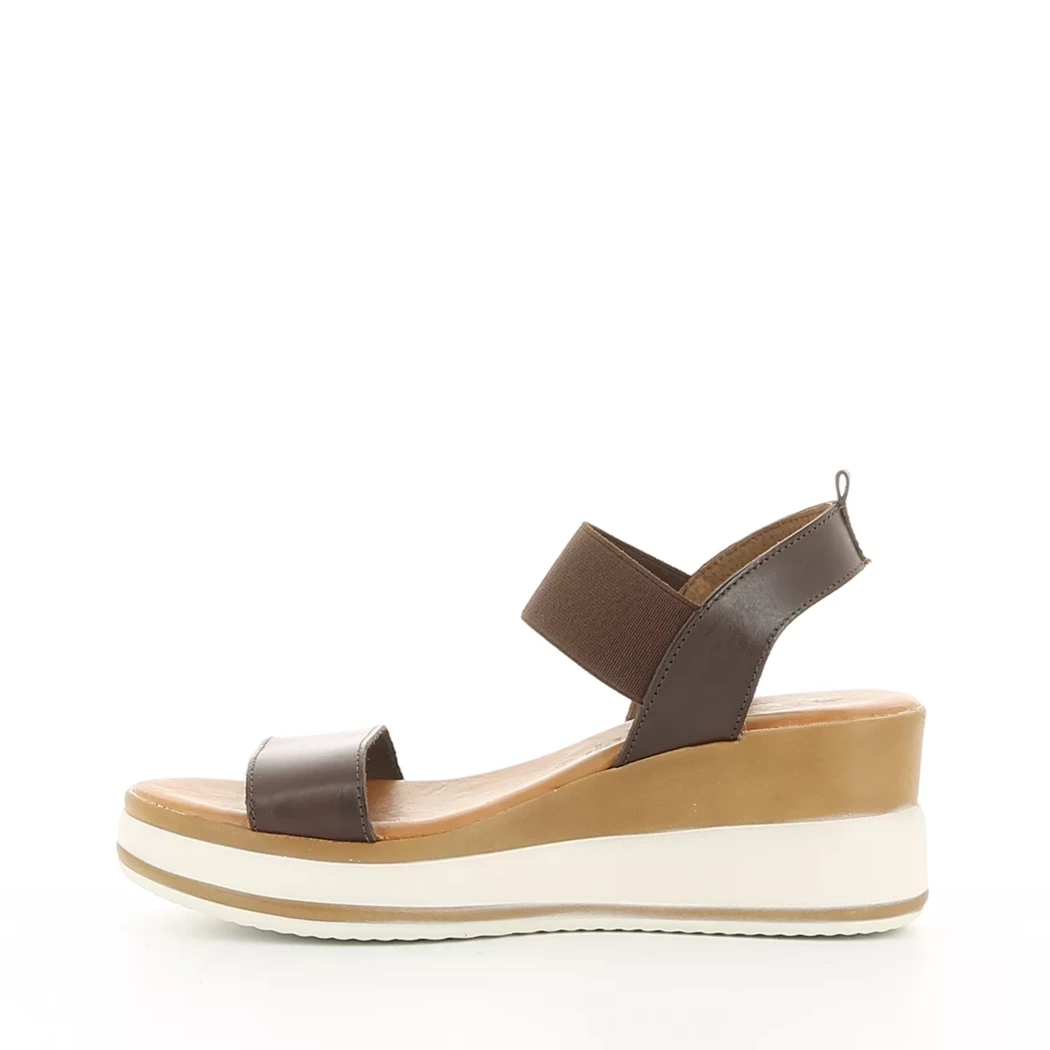 Image (4) de la chaussures Hee - Sandales et Nu-Pieds Marron en Cuir