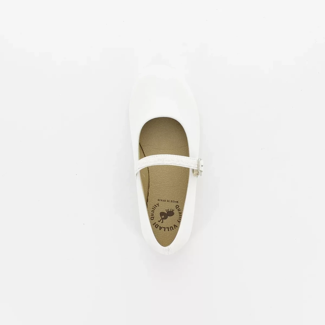 Image (6) de la chaussures Vul ladi - Ballerines Blanc en Textile