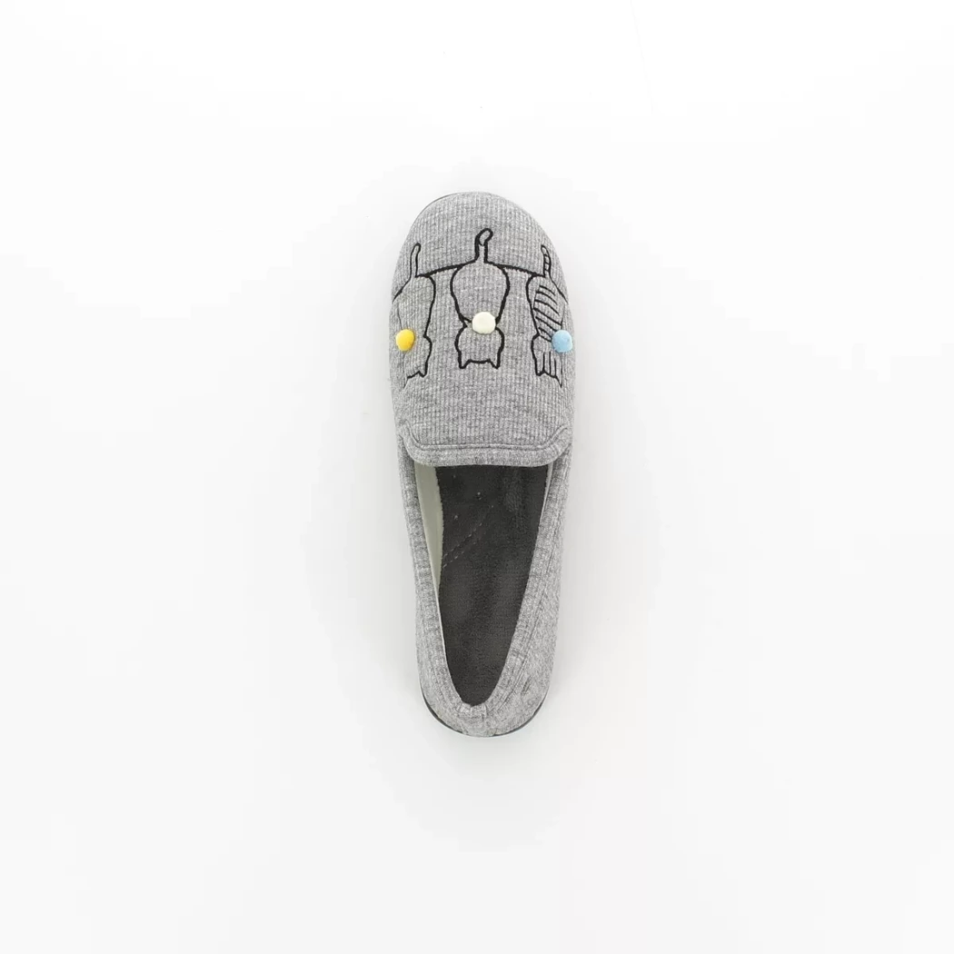 Image (6) de la chaussures Isotoner - Pantoufles et Chaussons Gris en Textile