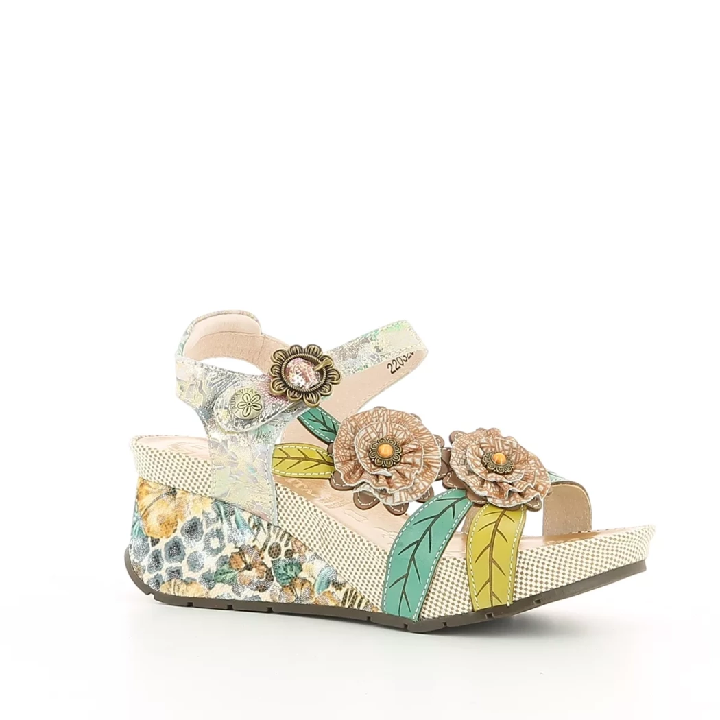 Image (1) de la chaussures Laura Vita - Sandales et Nu-Pieds Multicolore en Cuir
