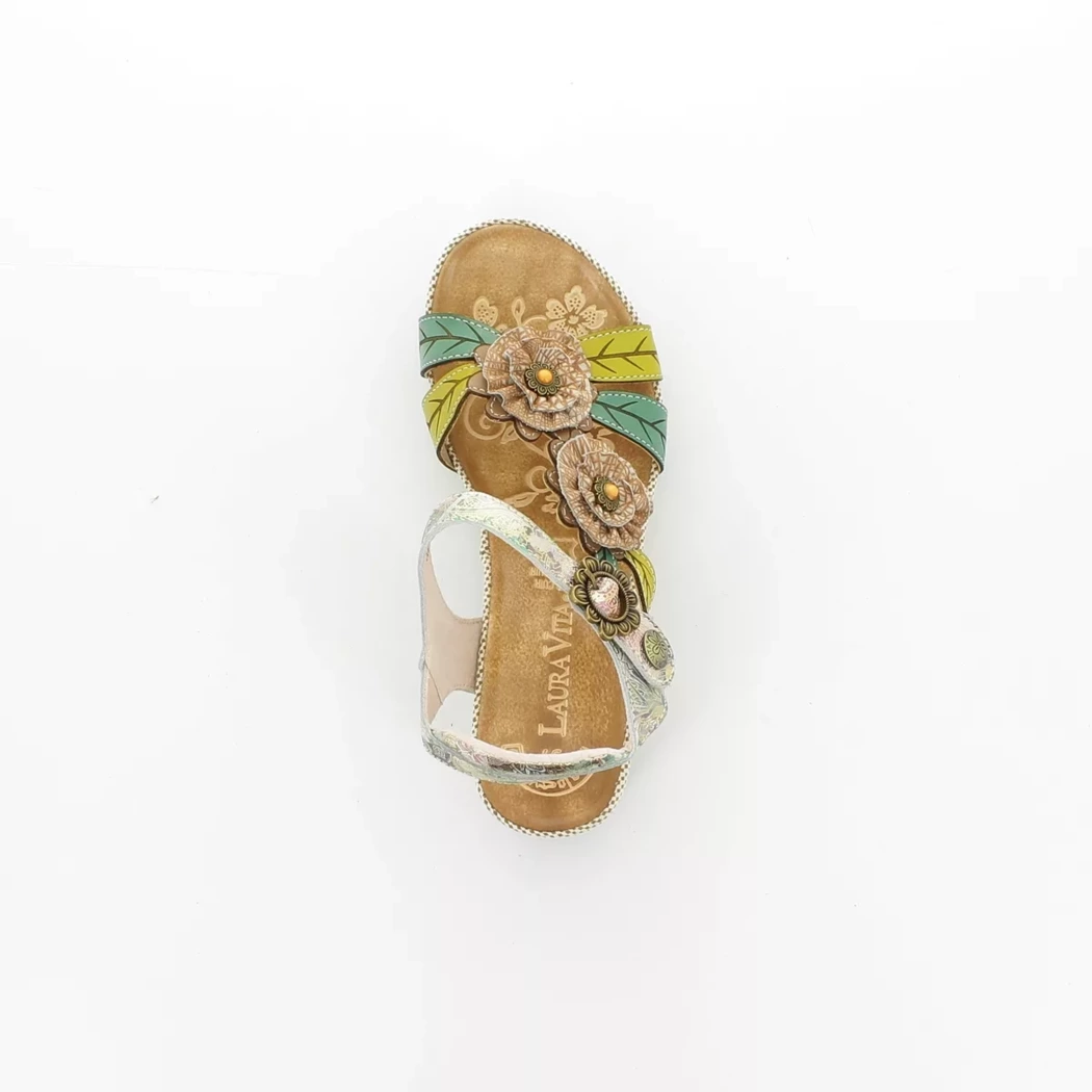 Image (6) de la chaussures Laura Vita - Sandales et Nu-Pieds Multicolore en Cuir
