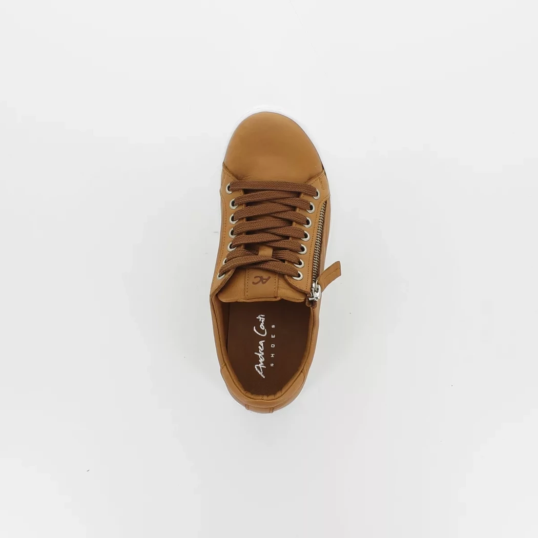 Image (6) de la chaussures Andrea Conti - Baskets Cuir naturel / Cognac en Cuir
