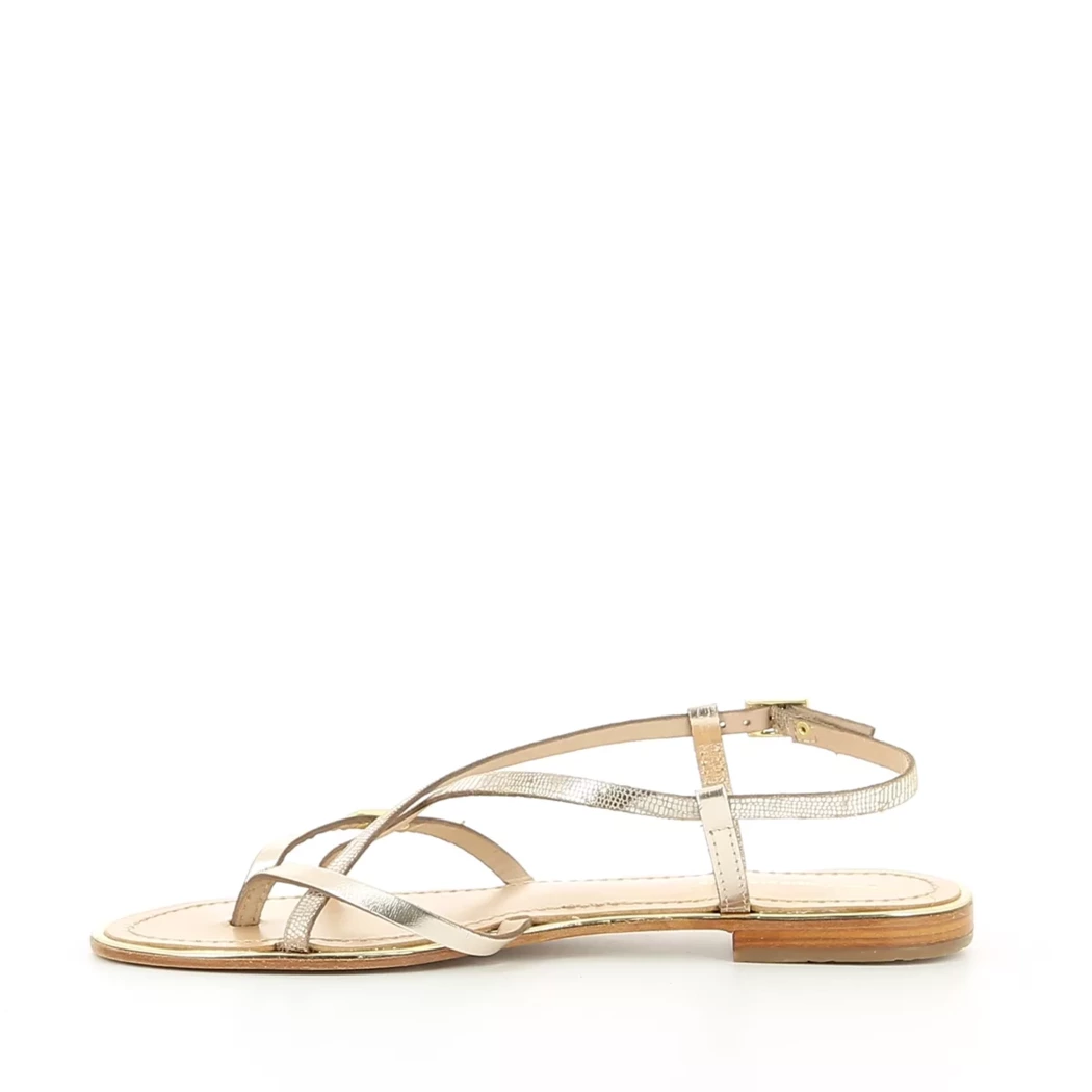 Image (4) de la chaussures Les Tropeziennes - Sandales et Nu-Pieds Or / Bronze / Platine en Cuir