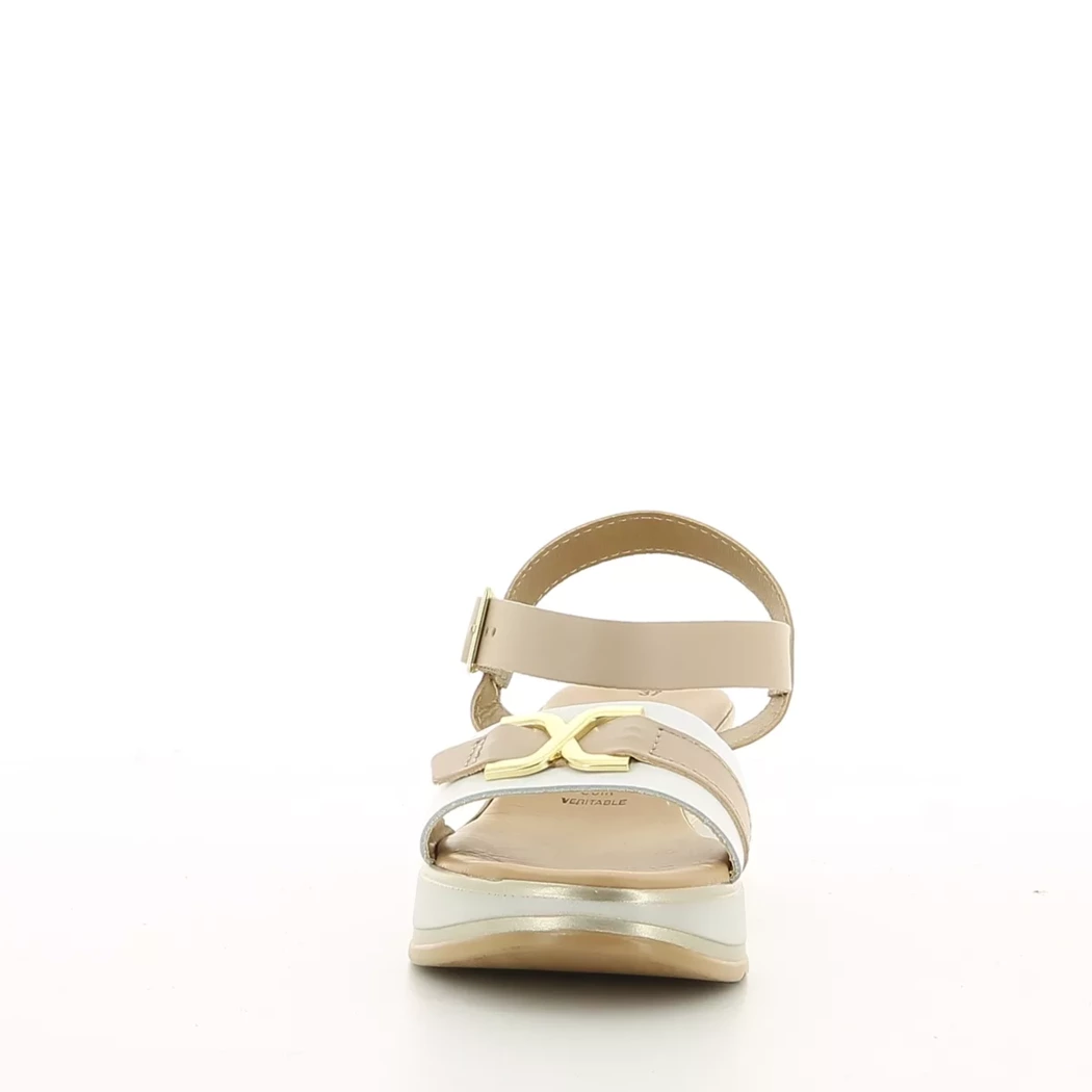 Image (5) de la chaussures Divina - Sandales et Nu-Pieds Beige en Cuir