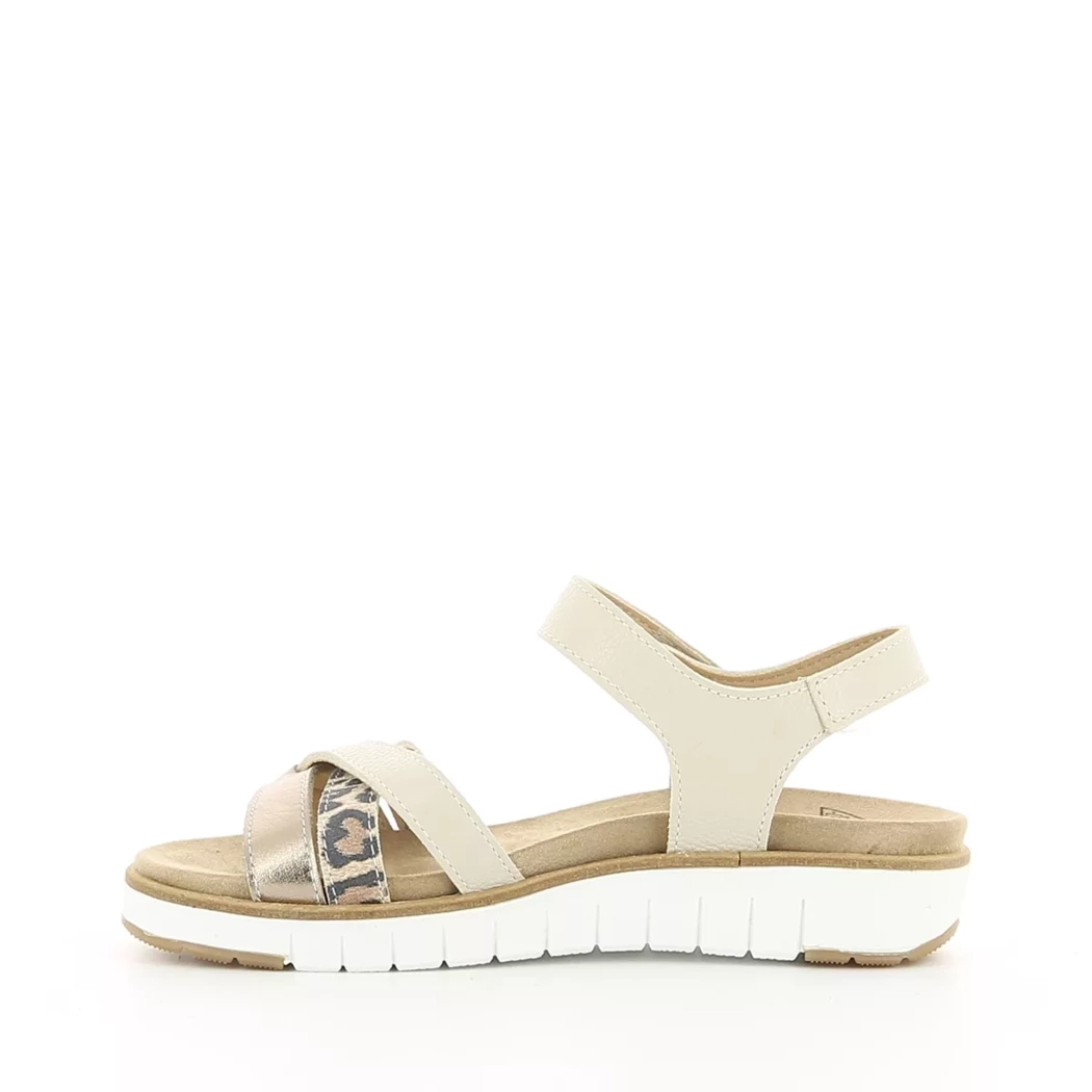 Image (4) de la chaussures Desir de fuite - Sandales et Nu-Pieds Beige en Multi-Matières