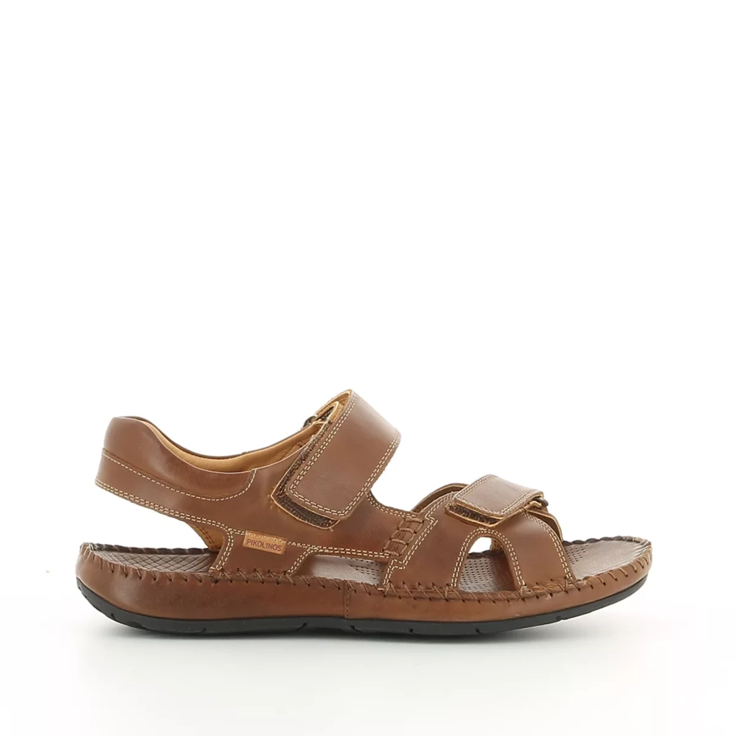 Image (2) de la chaussures Pikolinos - Sandales et Nu-Pieds Cuir naturel / Cognac en Cuir