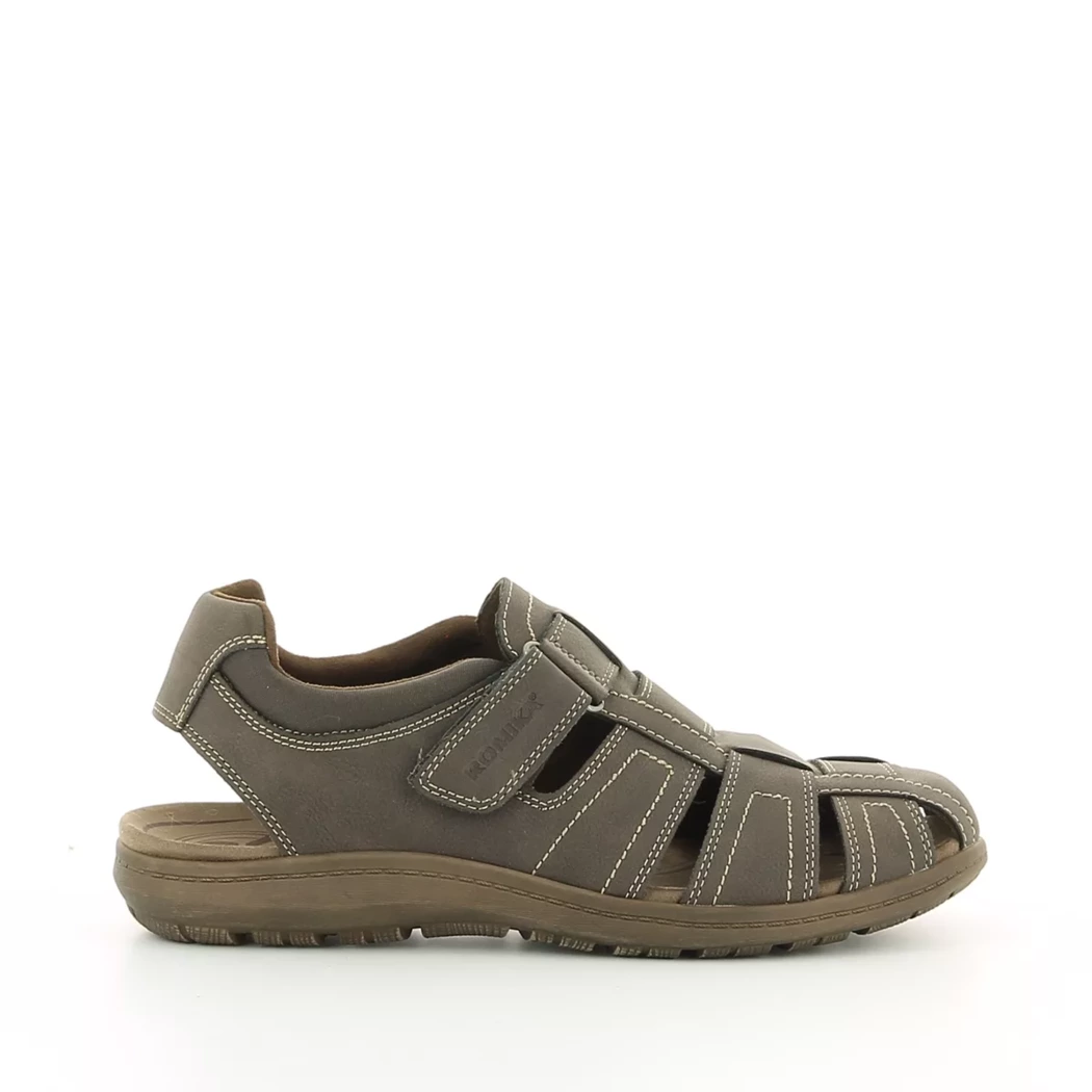 Image (2) de la chaussures Romika - Sandales et Nu-Pieds Marron en Cuir synthétique