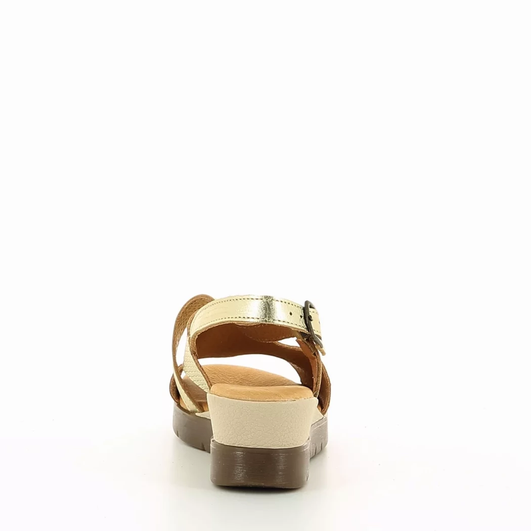 Image (3) de la chaussures Desir de Fuite - Sandales et Nu-Pieds Or / Bronze / Platine en Cuir