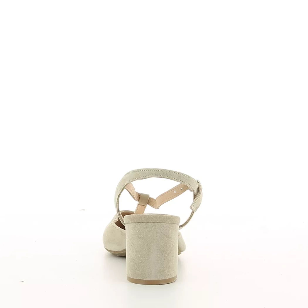 Image (3) de la chaussures Les Fees de Bengale - Escarpins Beige en Cuir nubuck