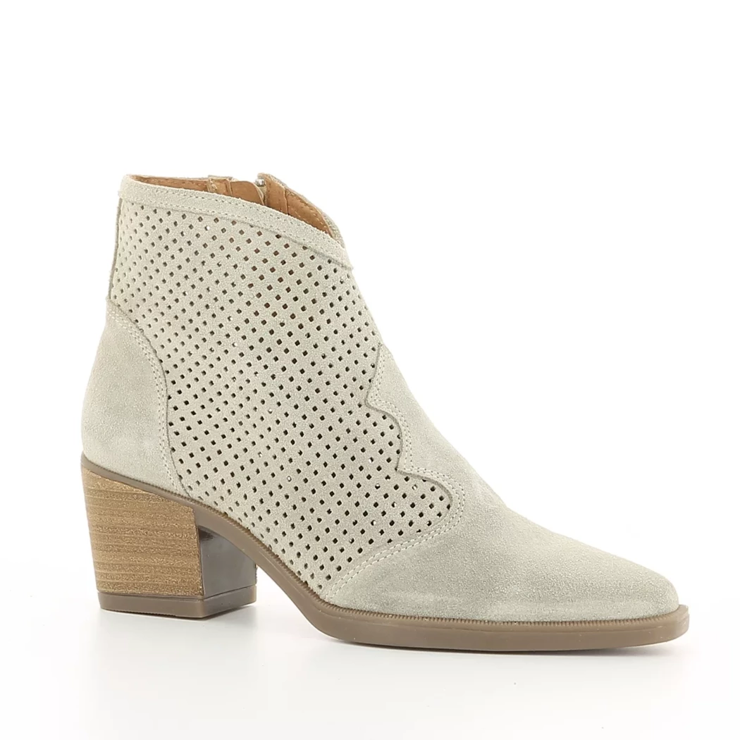 Image (1) de la chaussures Free Monday - Boots Beige en Cuir nubuck