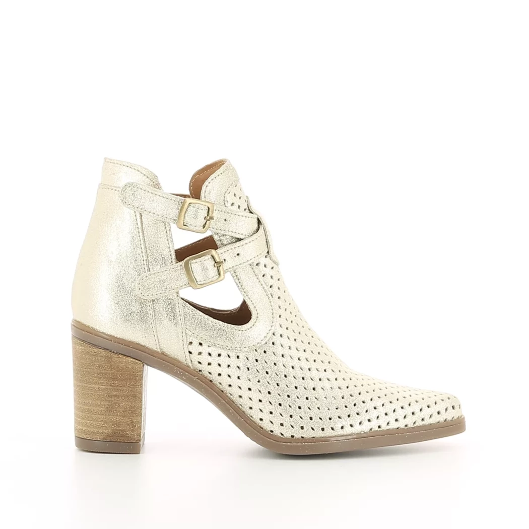 Image (2) de la chaussures Free Monday - Boots Or / Bronze / Platine en Cuir nubuck