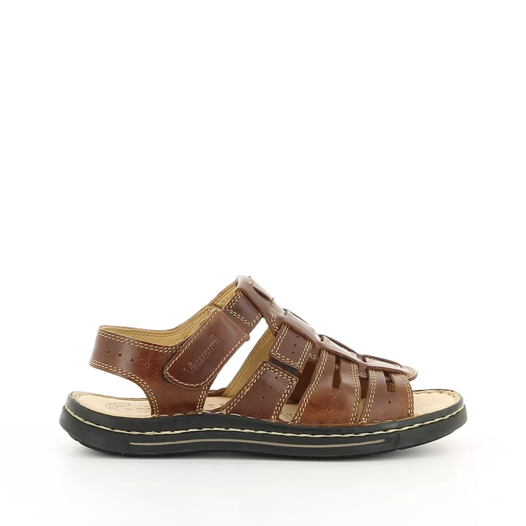 Image (2) de la chaussures Valmonte - Sandales et Nu-Pieds Marron en Cuir