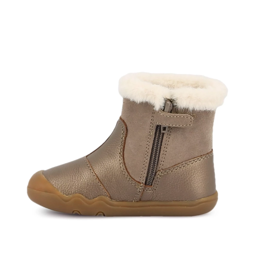 Image (4) de la chaussures Geox - Boots Taupe en Cuir