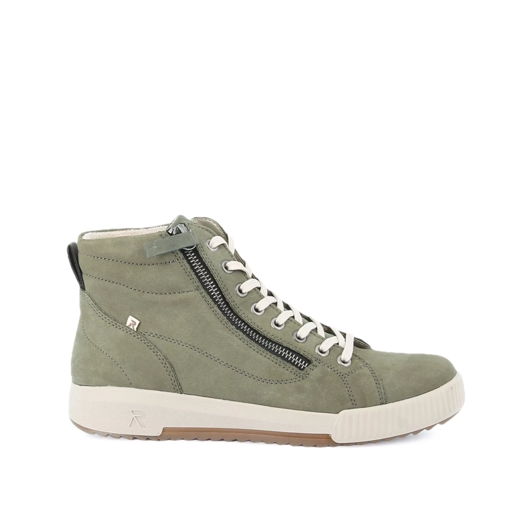 Image (2) de la chaussures Rieker - Bottines Vert en Cuir nubuck