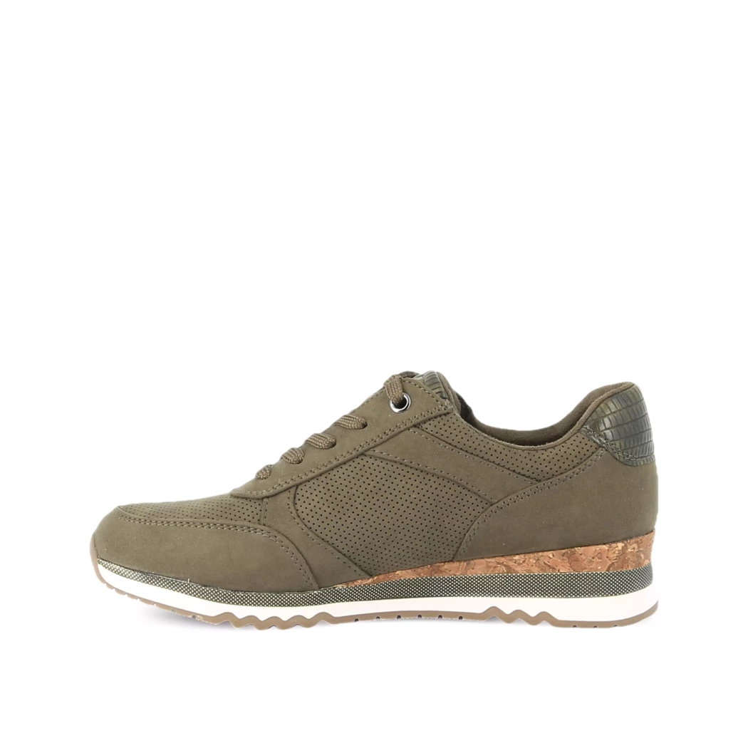 Image (4) de la chaussures Marco Tozzi - Baskets Vert en Cuir synthétique