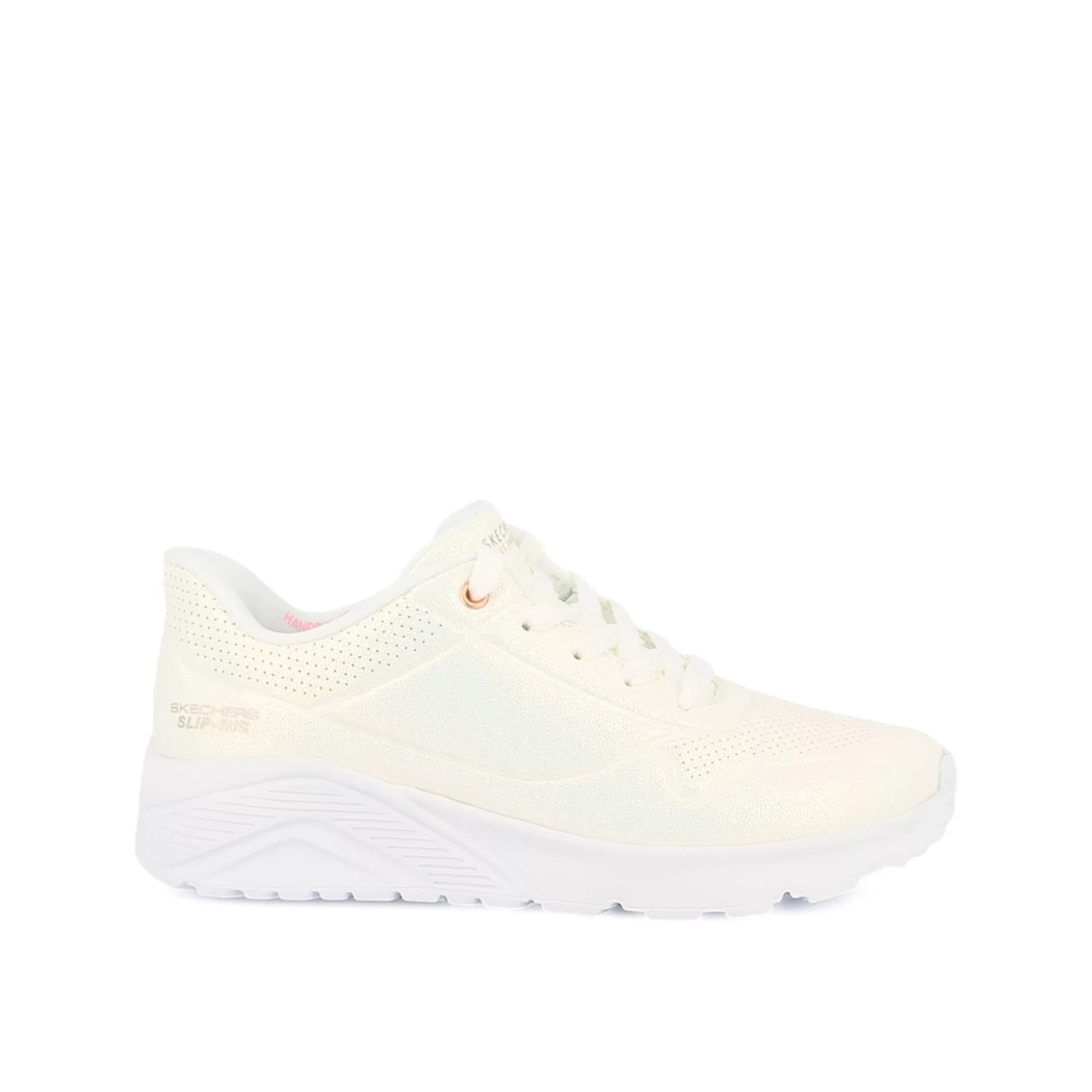 Image (2) de la chaussures Skechers - Baskets Blanc en Cuir synthétique