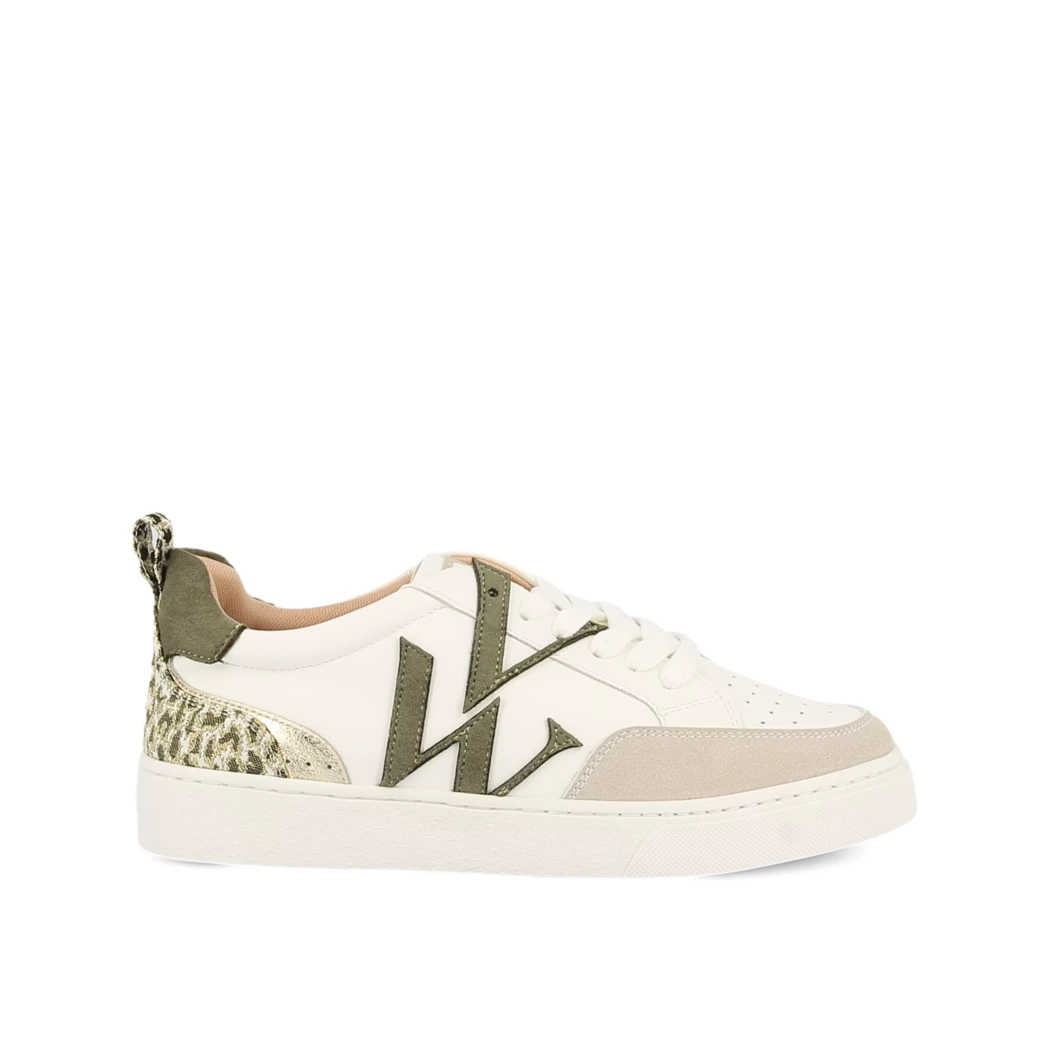 Image (2) de la chaussures Vanessa Wu - Baskets Blanc en Cuir synthétique