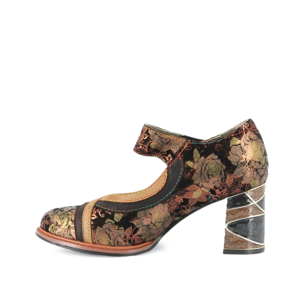Image (4) de la chaussures Laura Vita - Escarpins Noir en Cuir synthétique