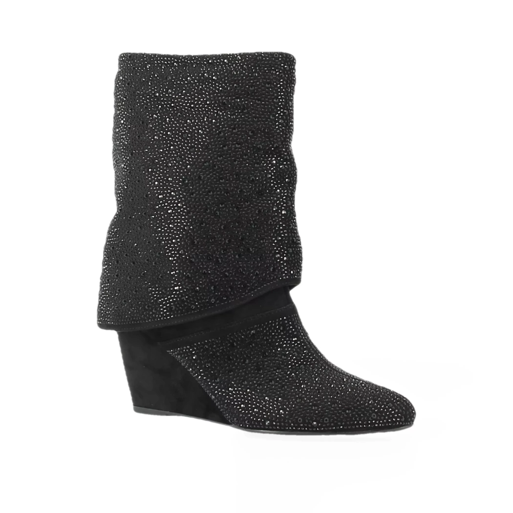 Image (1) de la chaussures Fashion Victim - Bottes Noir en Cuir nubuck
