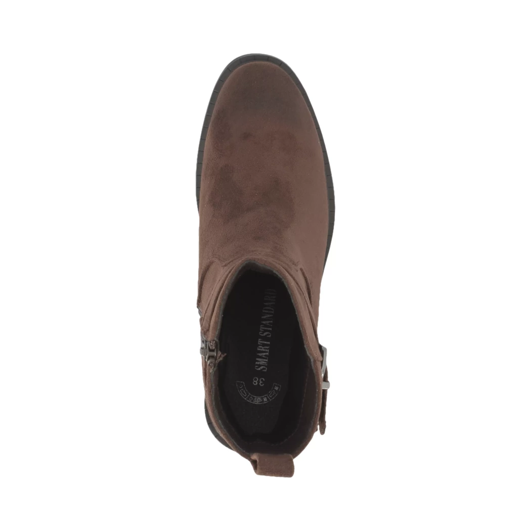 Image (6) de la chaussures Smart Standard - Boots Marron en Cuir synthétique