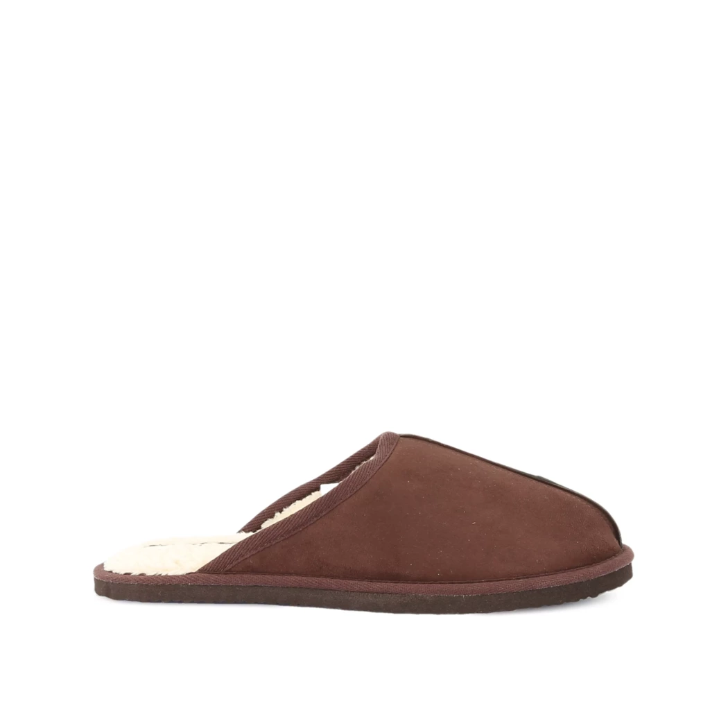 Image (2) de la chaussures Jack & Jones - Pantoufles et Chaussons Marron en Cuir nubuck