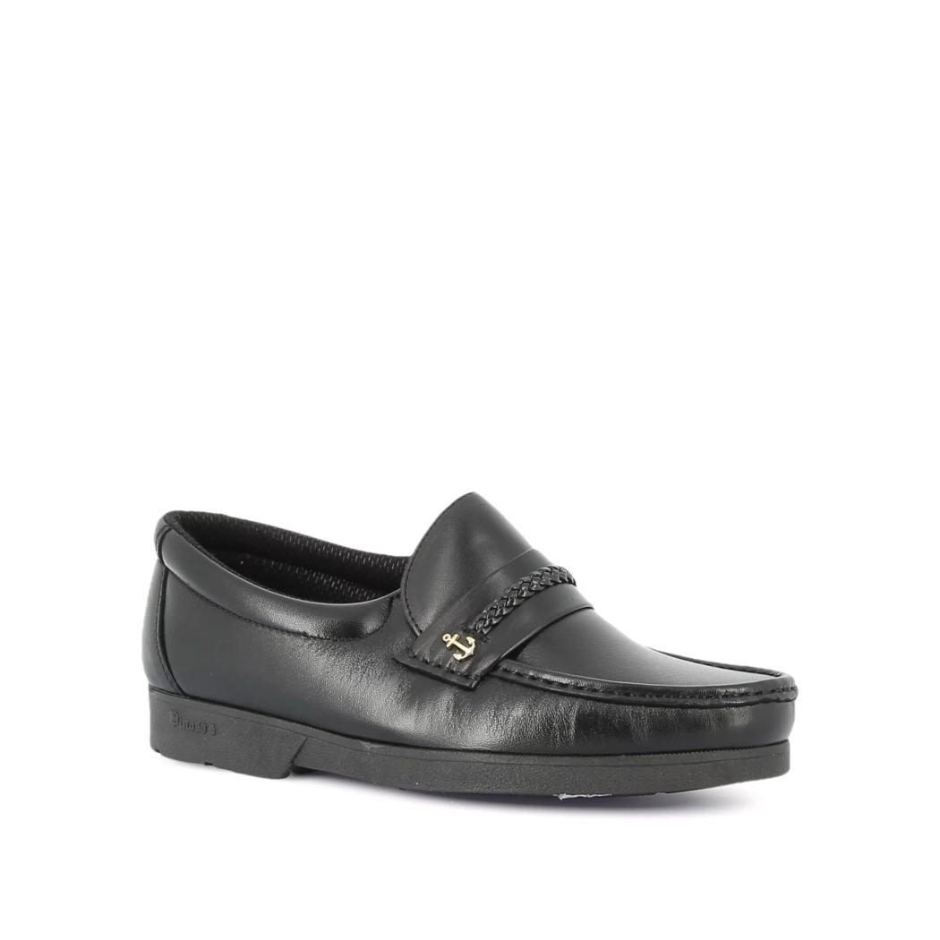 Image (1) de la chaussures Pinoso - Mocassins Noir en Cuir