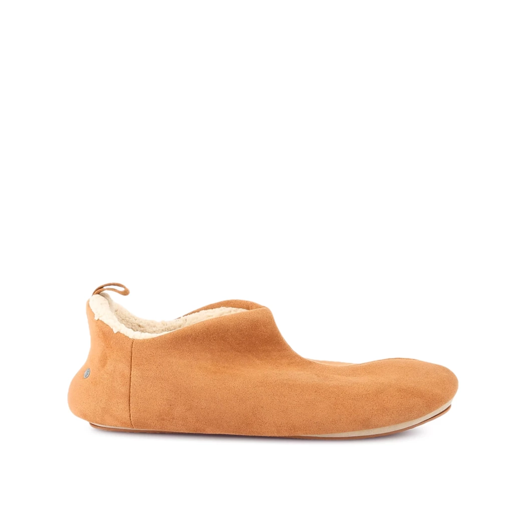 Image (2) de la chaussures Isotoner - Pantoufles et Chaussons Cuir naturel / Cognac en Cuir synthétique