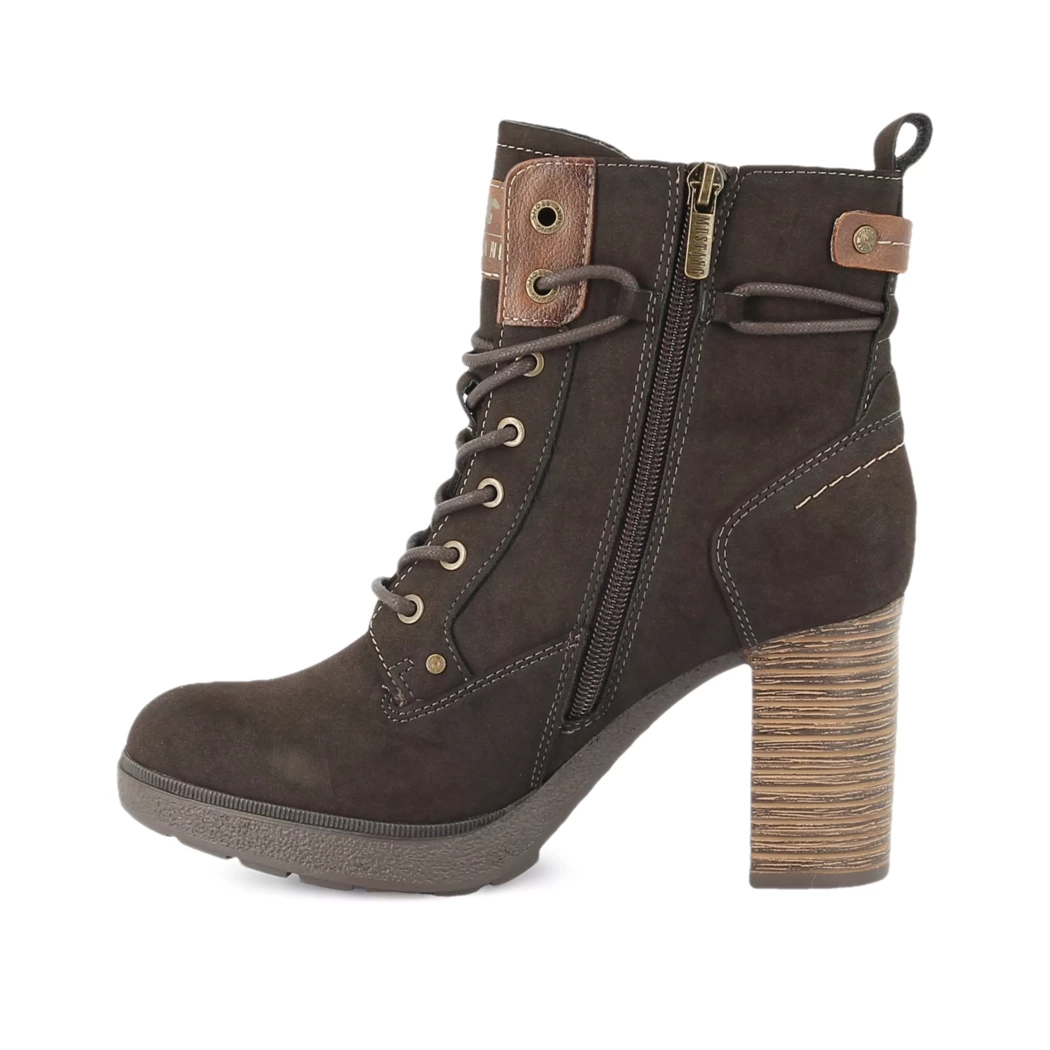 Image (4) de la chaussures Mustang - Bottines Marron en Cuir synthétique
