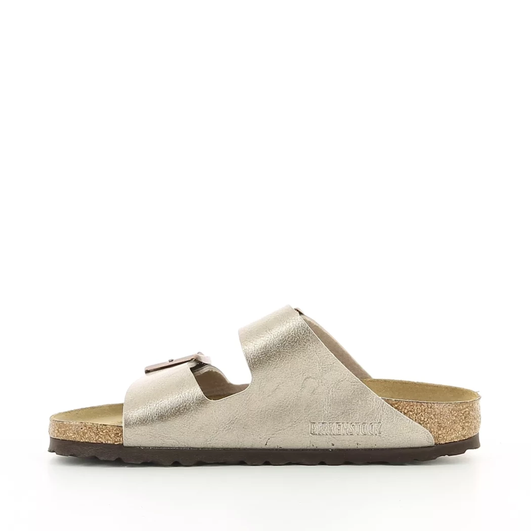 Image (4) de la chaussures Birkenstock - Mules et Sabots Taupe en Cuir synthétique