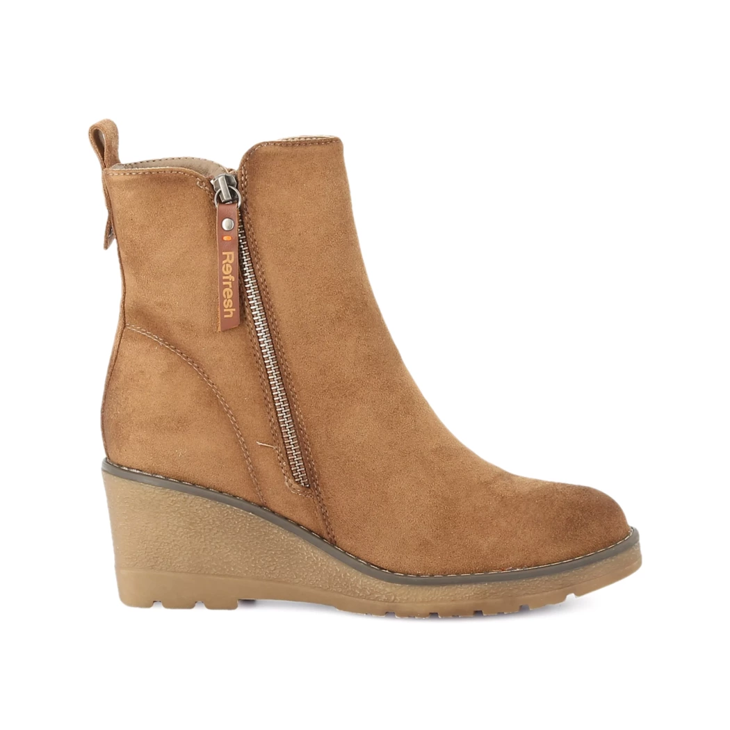 Image (2) de la chaussures Refresh - Boots Cuir naturel / Cognac en Cuir synthétique