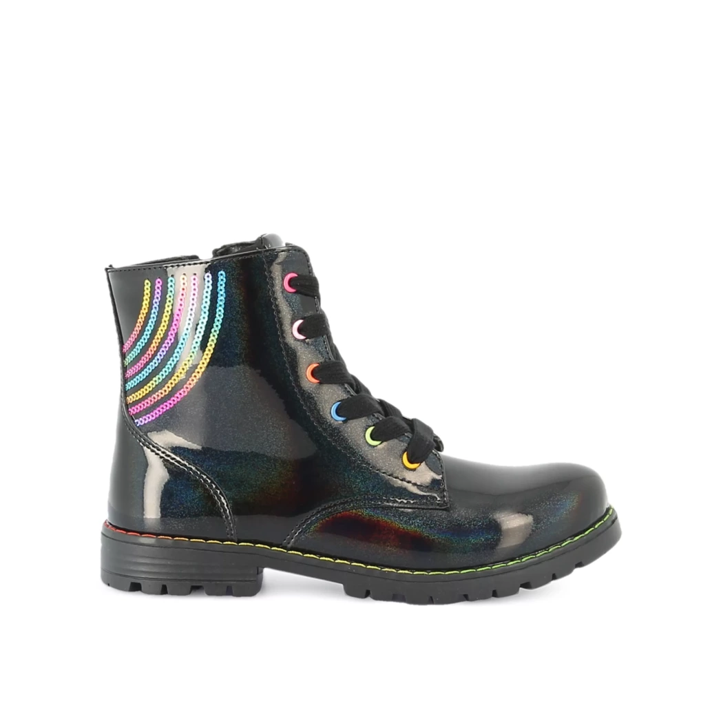 Image (2) de la chaussures Pretty Stories - Bottines Noir en Cuir synthétique