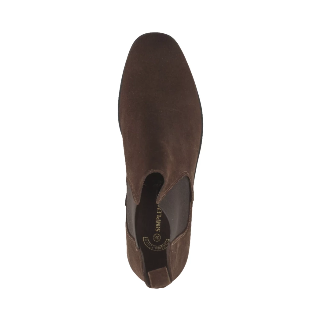 Image (6) de la chaussures Simplement B - Boots Marron en Cuir nubuck