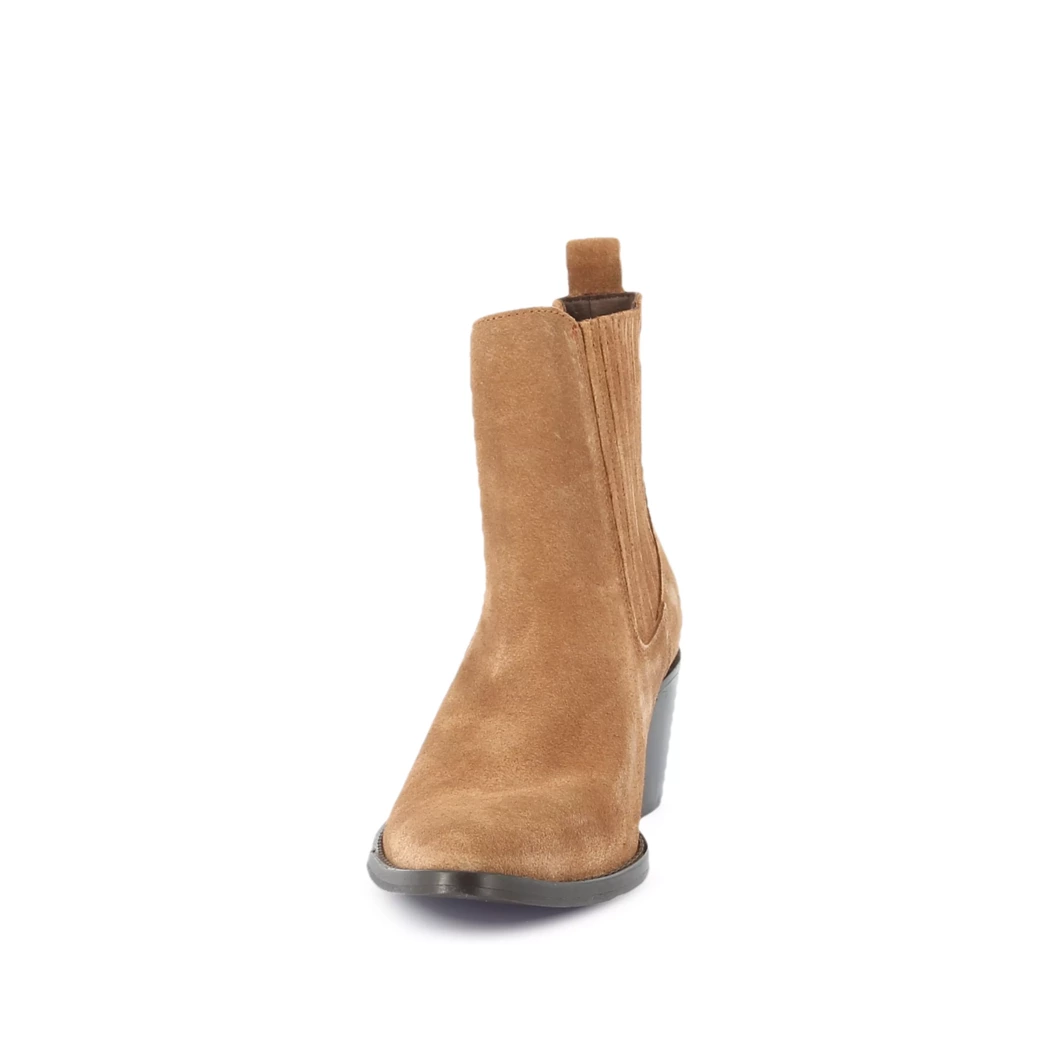 Image (5) de la chaussures Free Monday - Boots Cuir naturel / Cognac en Cuir nubuck
