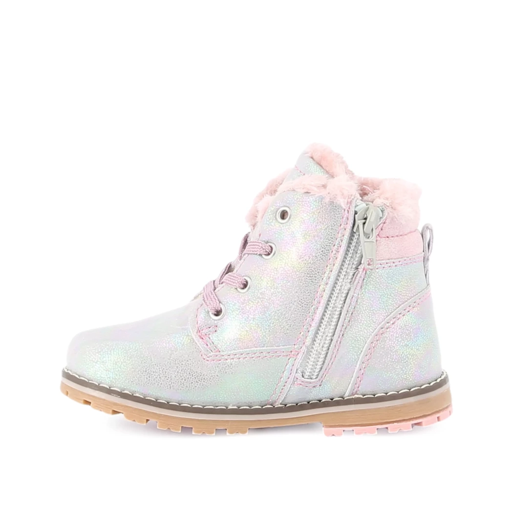 Image (4) de la chaussures Divina - Bottines Argent en Cuir synthétique