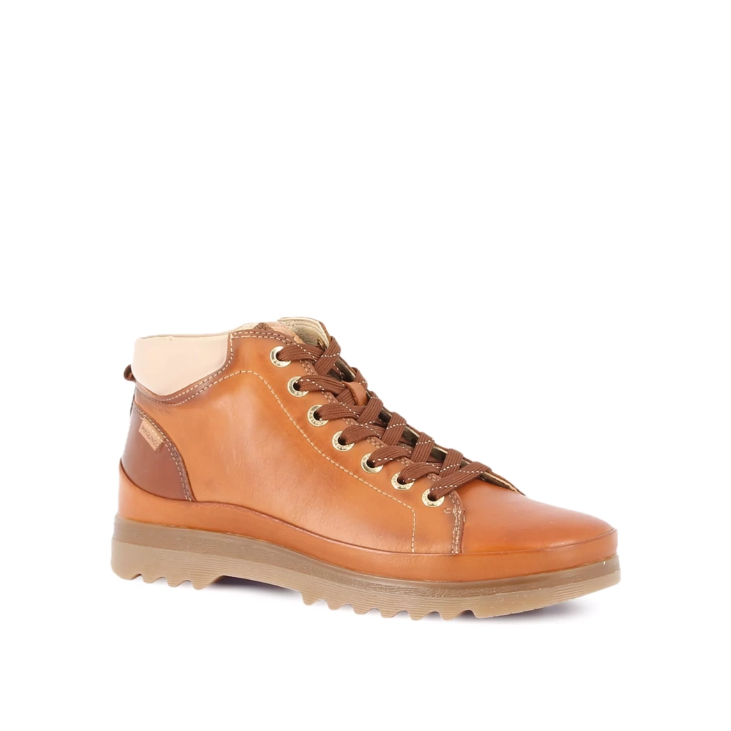 Image (1) de la chaussures Pikolinos - Bottines Cuir naturel / Cognac en Cuir