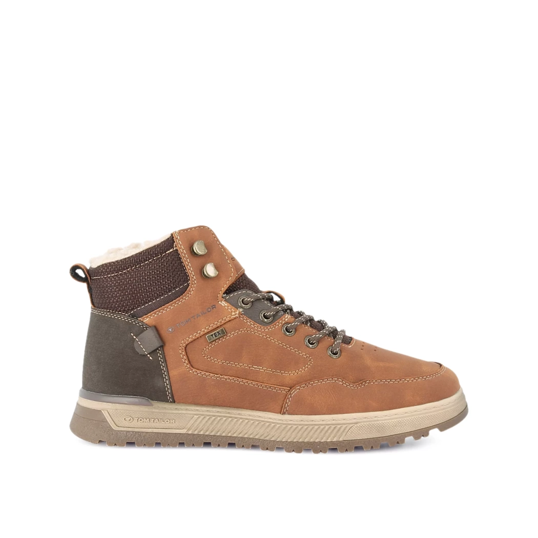 Image (2) de la chaussures Tom Tailor - Bottines Cuir naturel / Cognac en Cuir synthétique