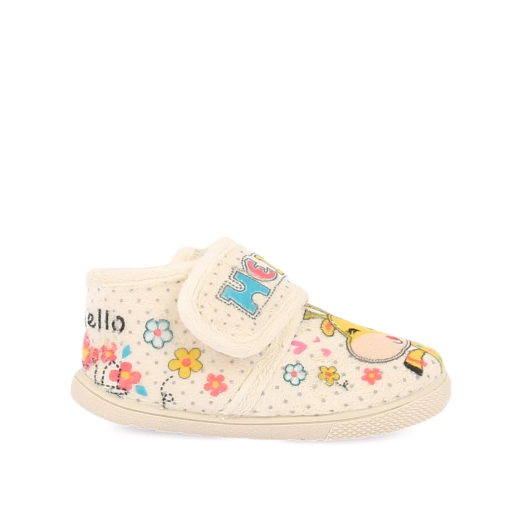 Image (2) de la chaussures Vul ladi - Pantoufles et Chaussons Beige en Textile