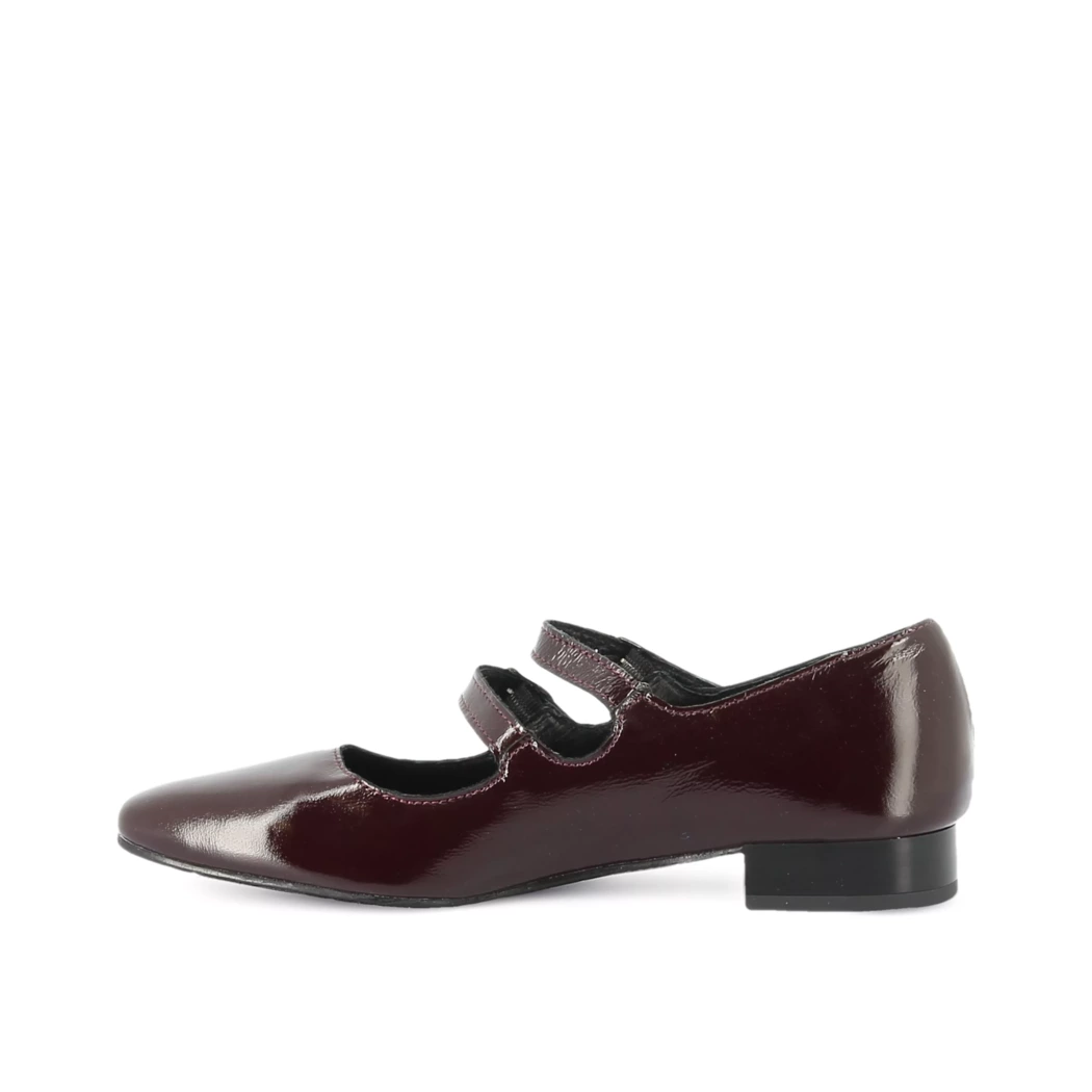 Image (4) de la chaussures Les Fees de Bengale - Escarpins Bordeaux en Cuir vernis