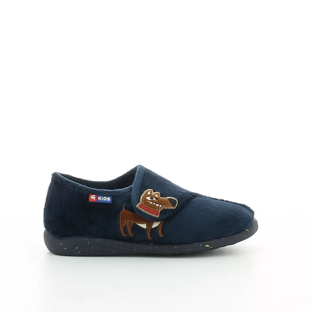 Image (2) de la chaussures Garzon - Pantoufles et Chaussons Bleu en Textile