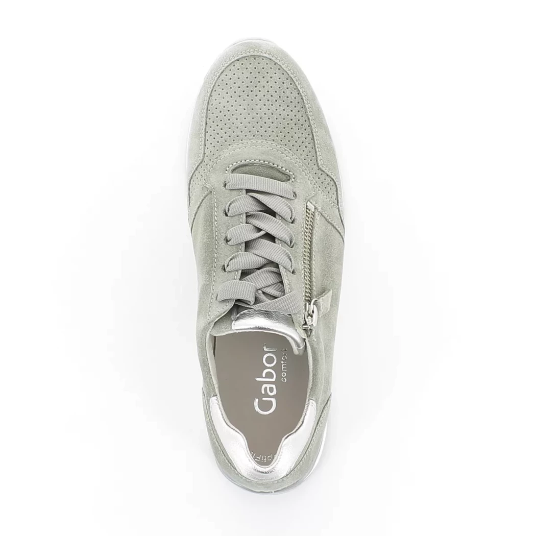 Image (6) de la chaussures Gabor - Baskets Vert en Cuir nubuck