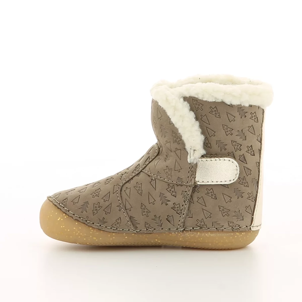 Image (4) de la chaussures Kickers - Boots Taupe en Cuir nubuck