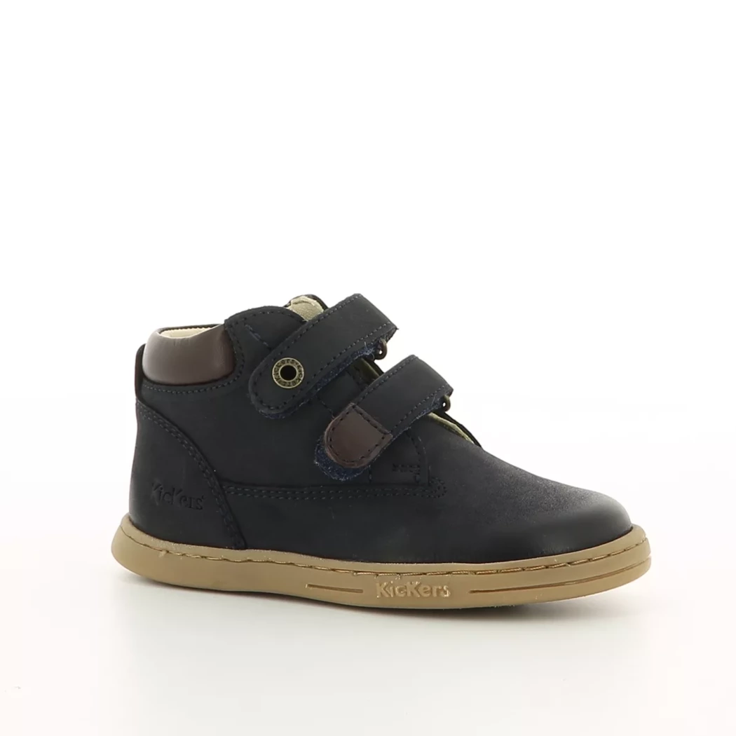 Image (1) de la chaussures Kickers - Bottines Bleu en Cuir nubuck