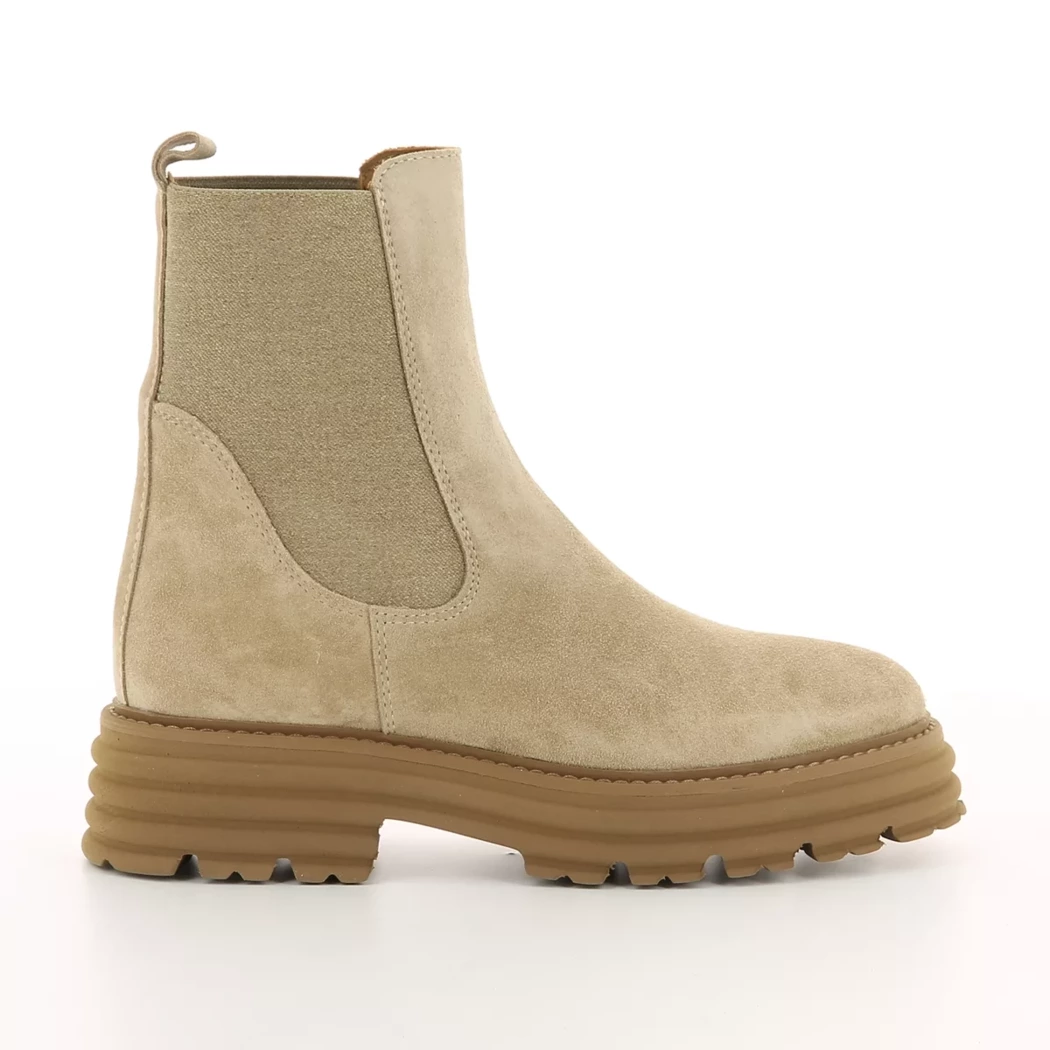 Image (2) de la chaussures Alpe - Boots Beige en Cuir nubuck