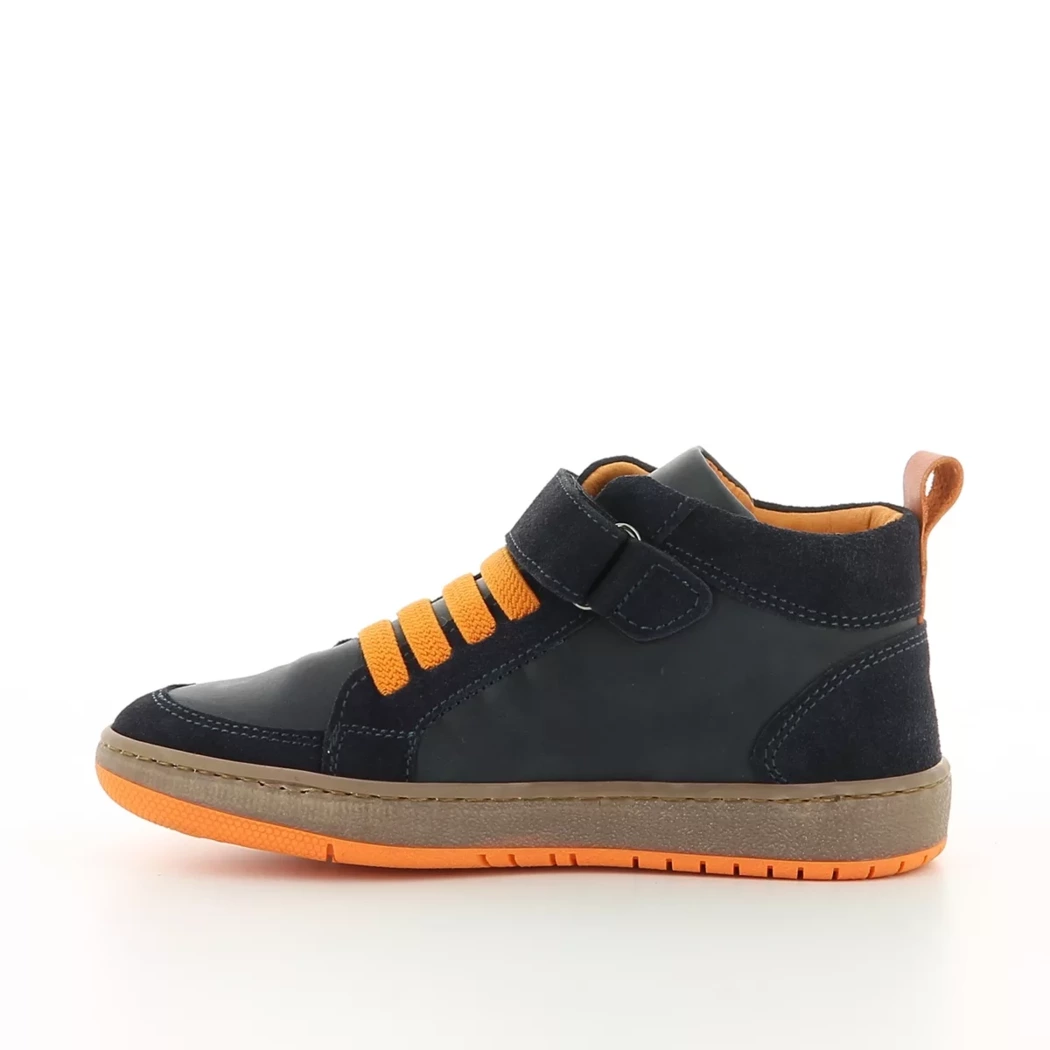 Image (4) de la chaussures - Bottines Bleu en Cuir Image (4) de la chaussures - Bottines Bleu en Cuir
