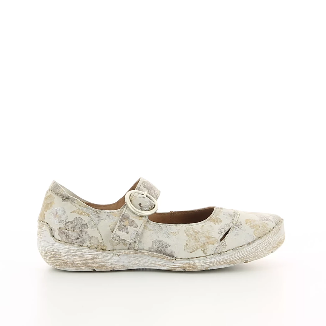 Image (2) de la chaussures Josef Seibel - Ballerines Beige en Cuir nubuck